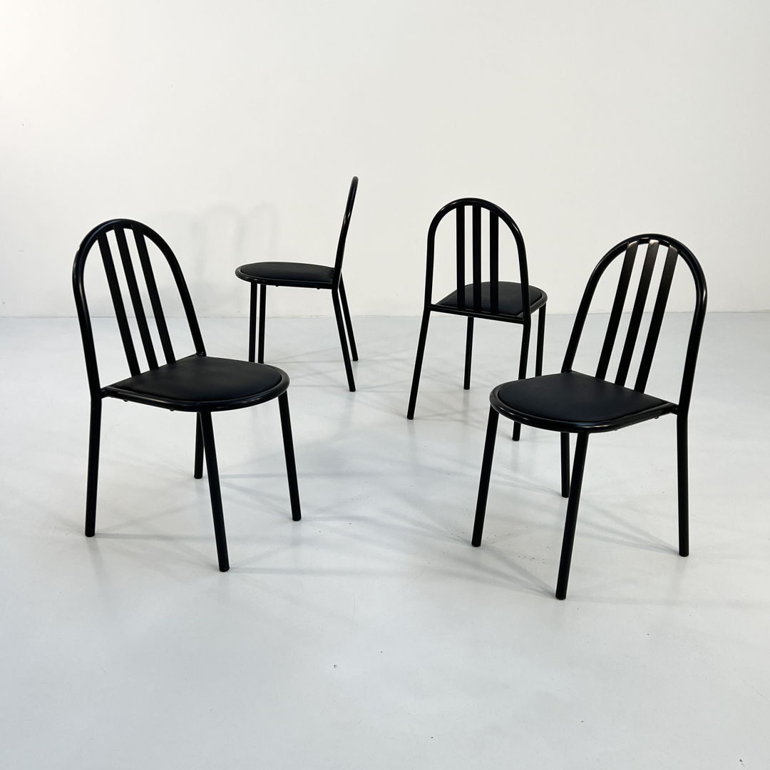 Set of 4 No.222 Chair by Robert Mallet-Stevens for Pallucco Italia, 1980s