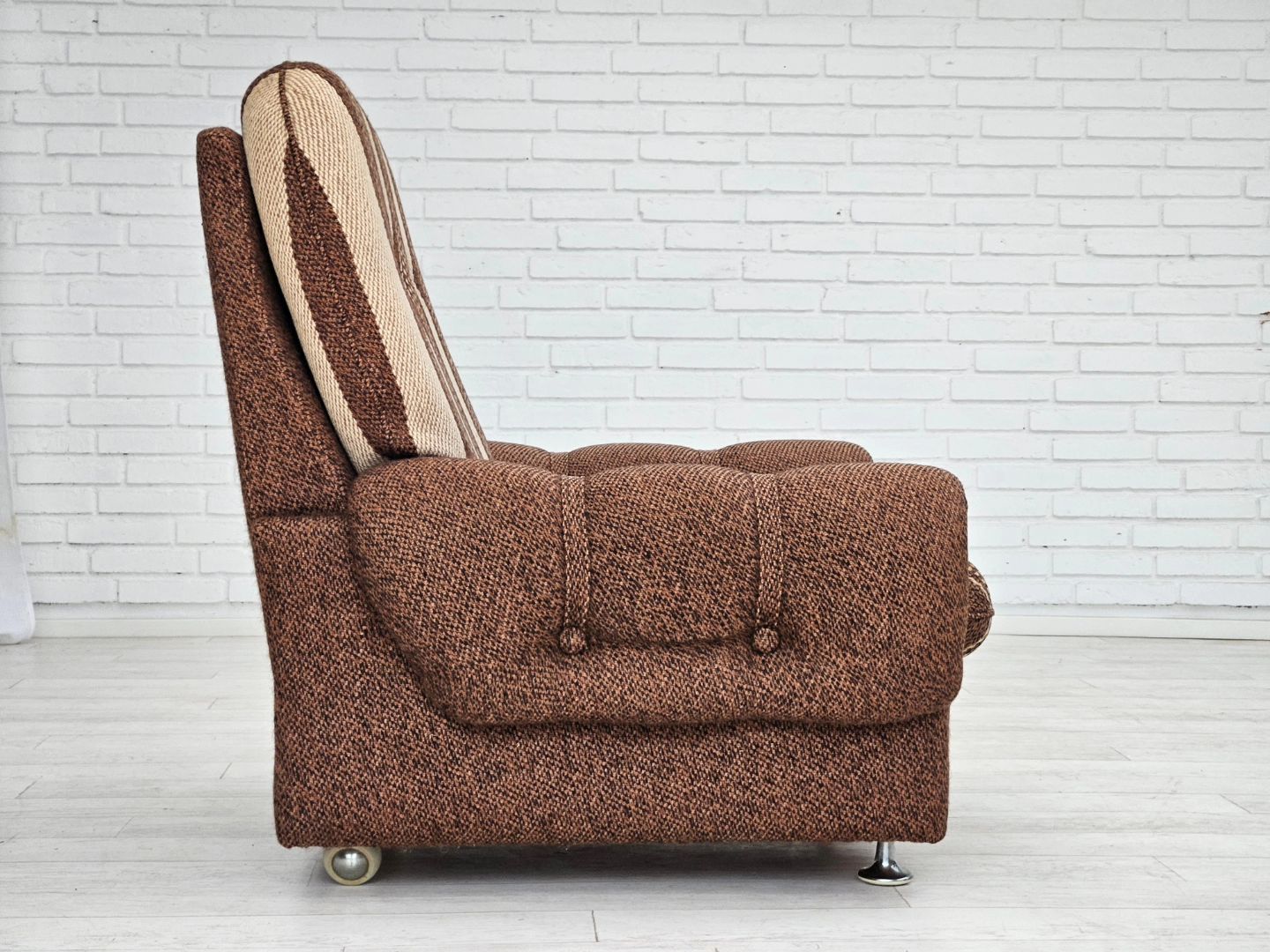 1970s, Danish relax chair, original wool upholstery, very good condition.