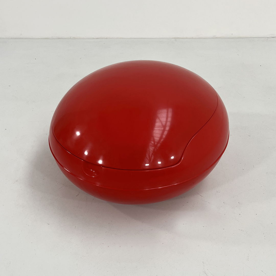 Red GN1 Garden Egg by Peter Ghyczy for VEB Synthese, 1970s