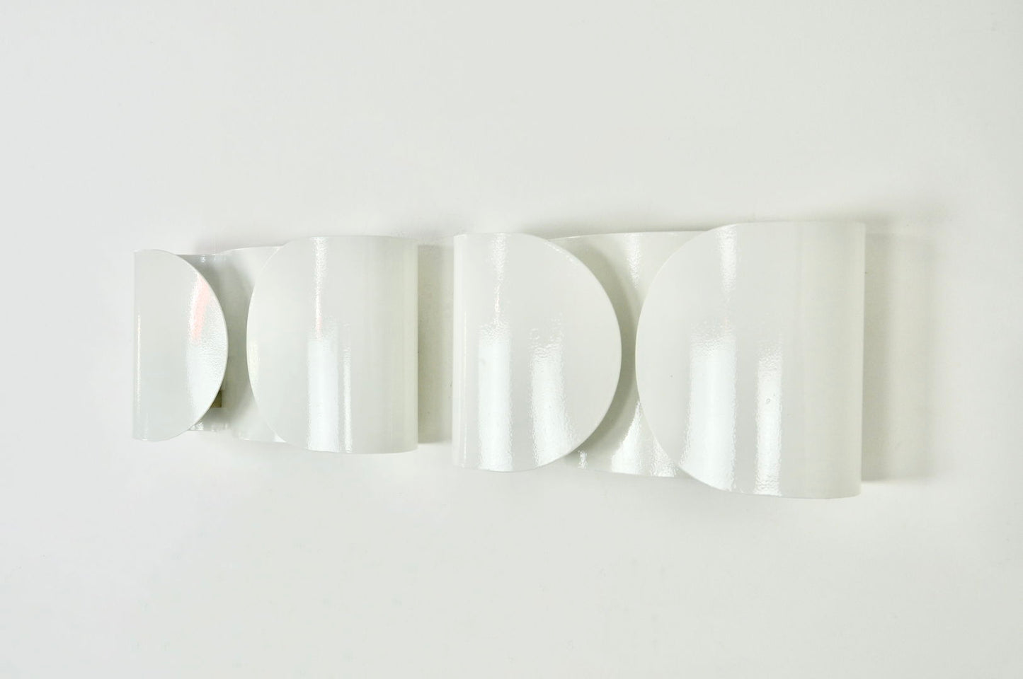 White Foglio Wall Lamps by Tobia & Afra Scarpa for Flos, 1960s, Set of 2