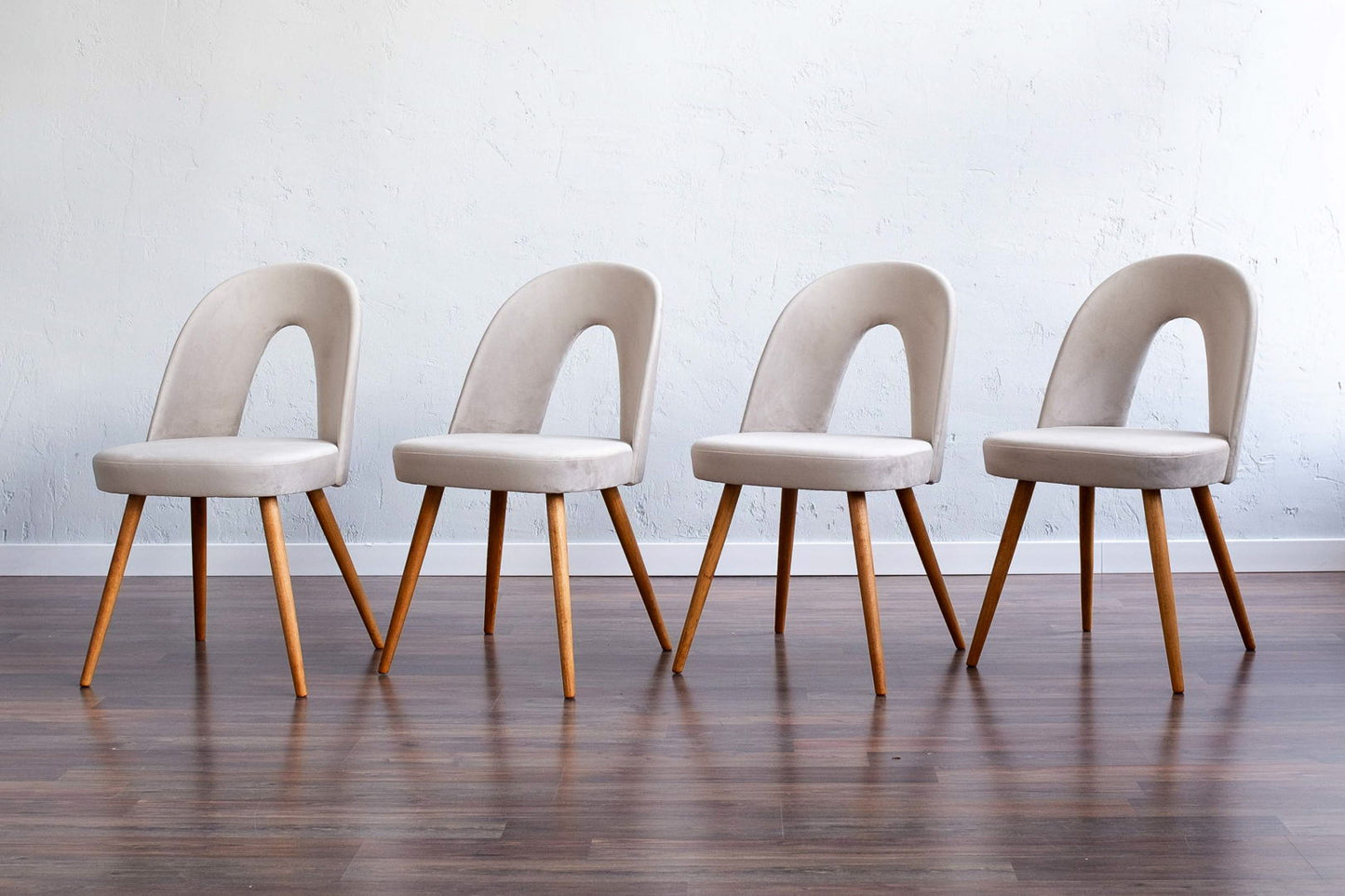 Vintage Czechoslovak Dining Chairs by Antonín Šuman for Mier Topoľčany, Set of 4, 1960s