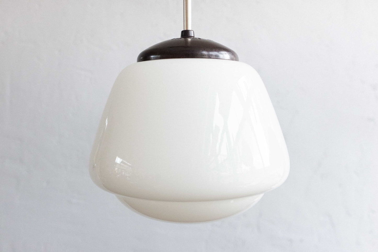 Vintage Czechoslovak Bakelite School Hanging Lamp, 1960s