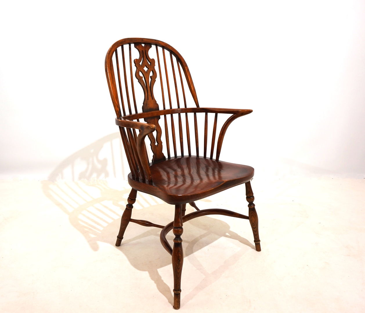 English Windsor chair with armrests