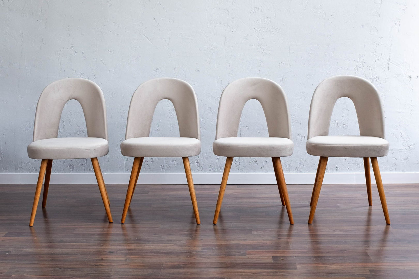 Vintage Czechoslovak Dining Chairs by Antonín Šuman for Mier Topoľčany, Set of 4, 1960s