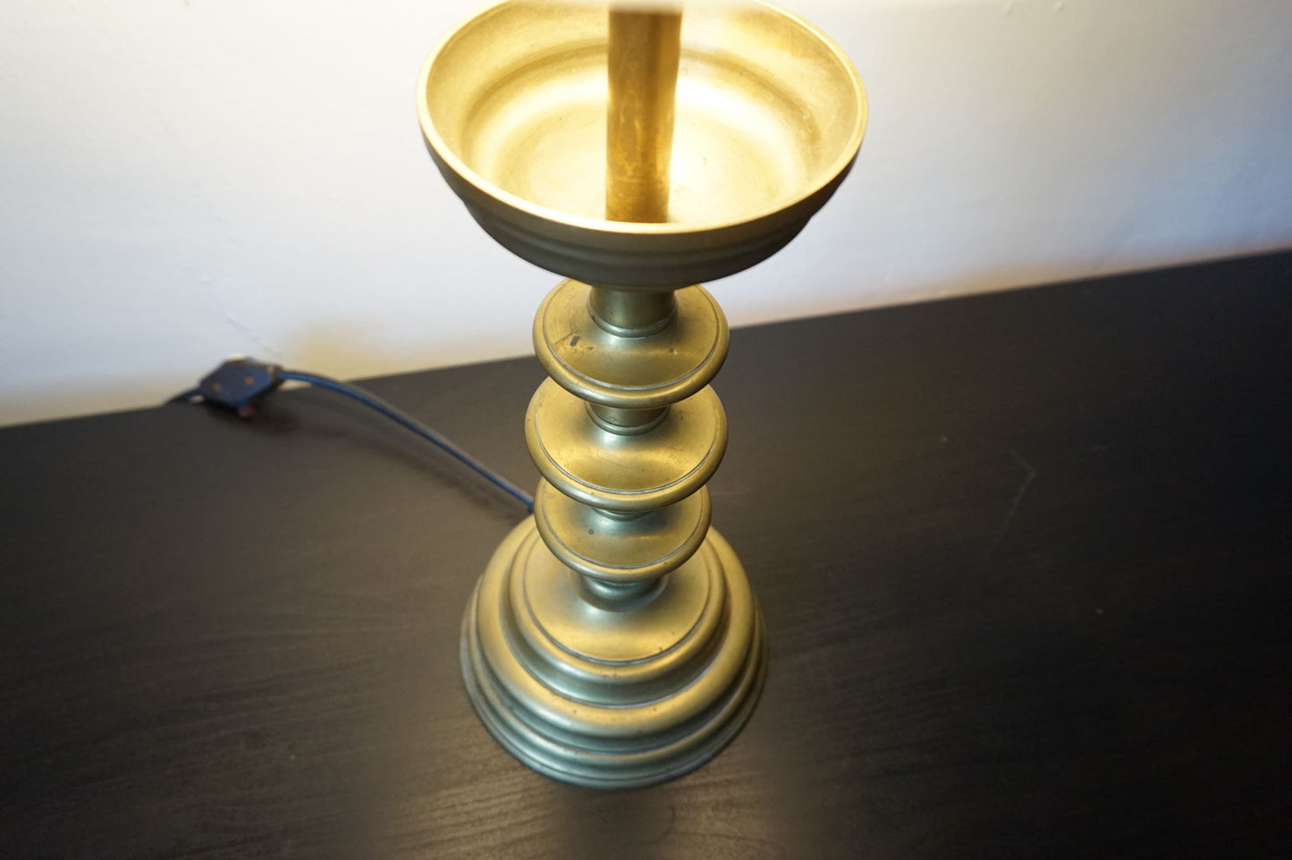 Art Nouveau Brass Empire Table Lamp