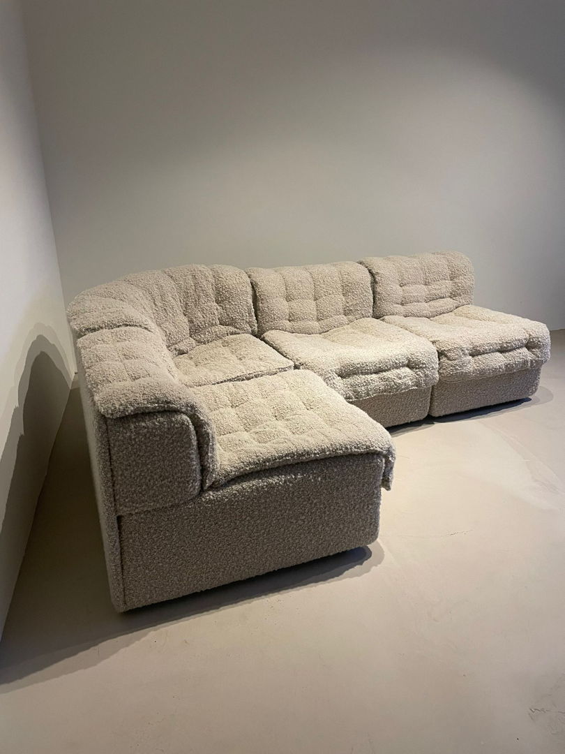 Modulair Vintage Bouclé Patchwork sofa by Desede, DS-11