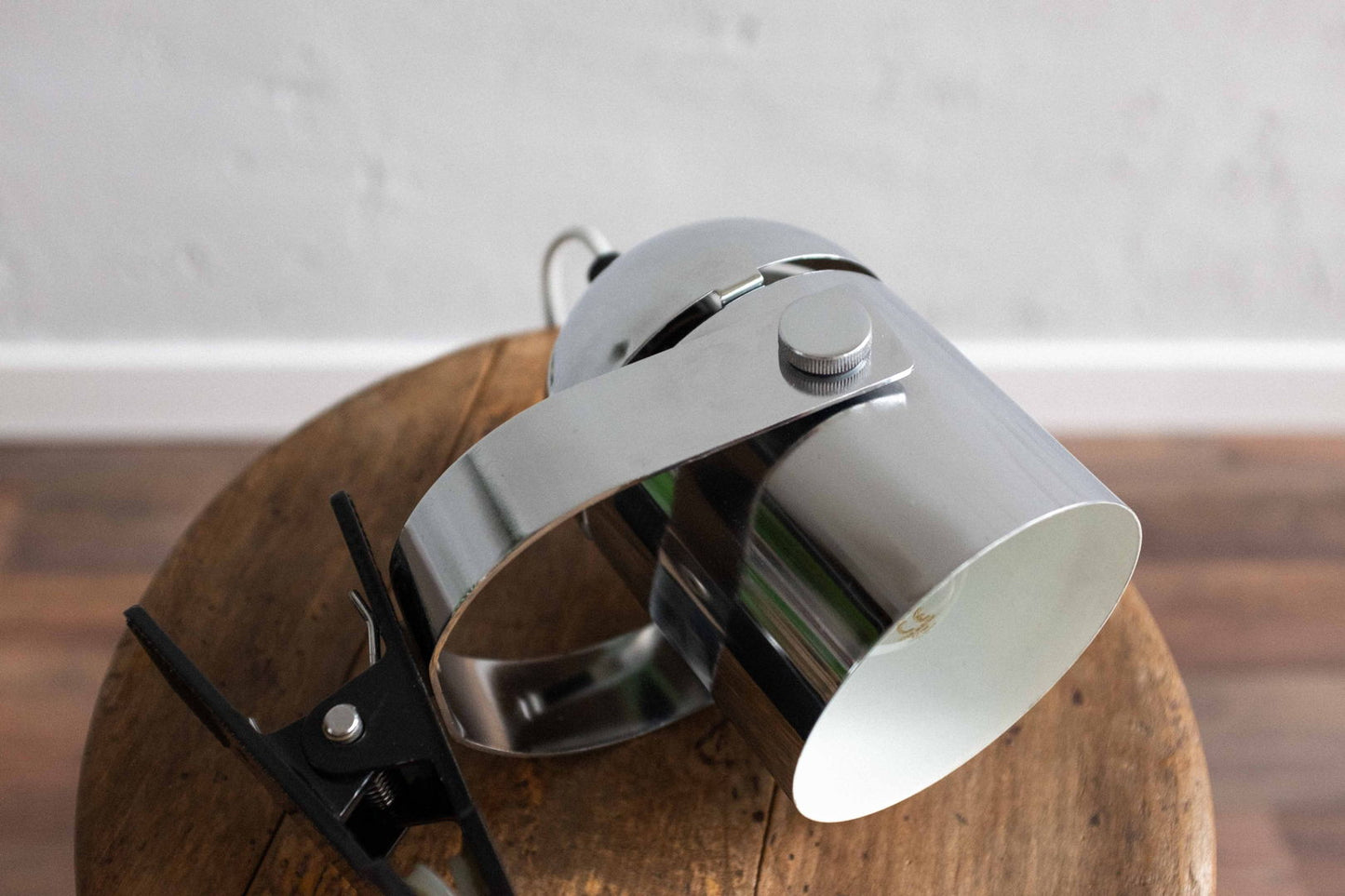 Silver Combi Lux Clamp Lamp by Stanislav Indra for Lidokov Czechoslovakia, 1970s