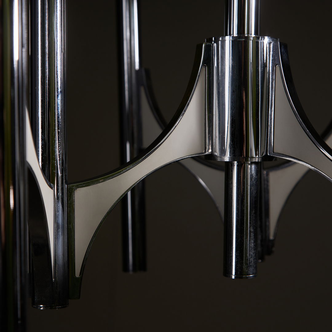 Gaetano Sciolari 9-Arm Chandelier, 1960s