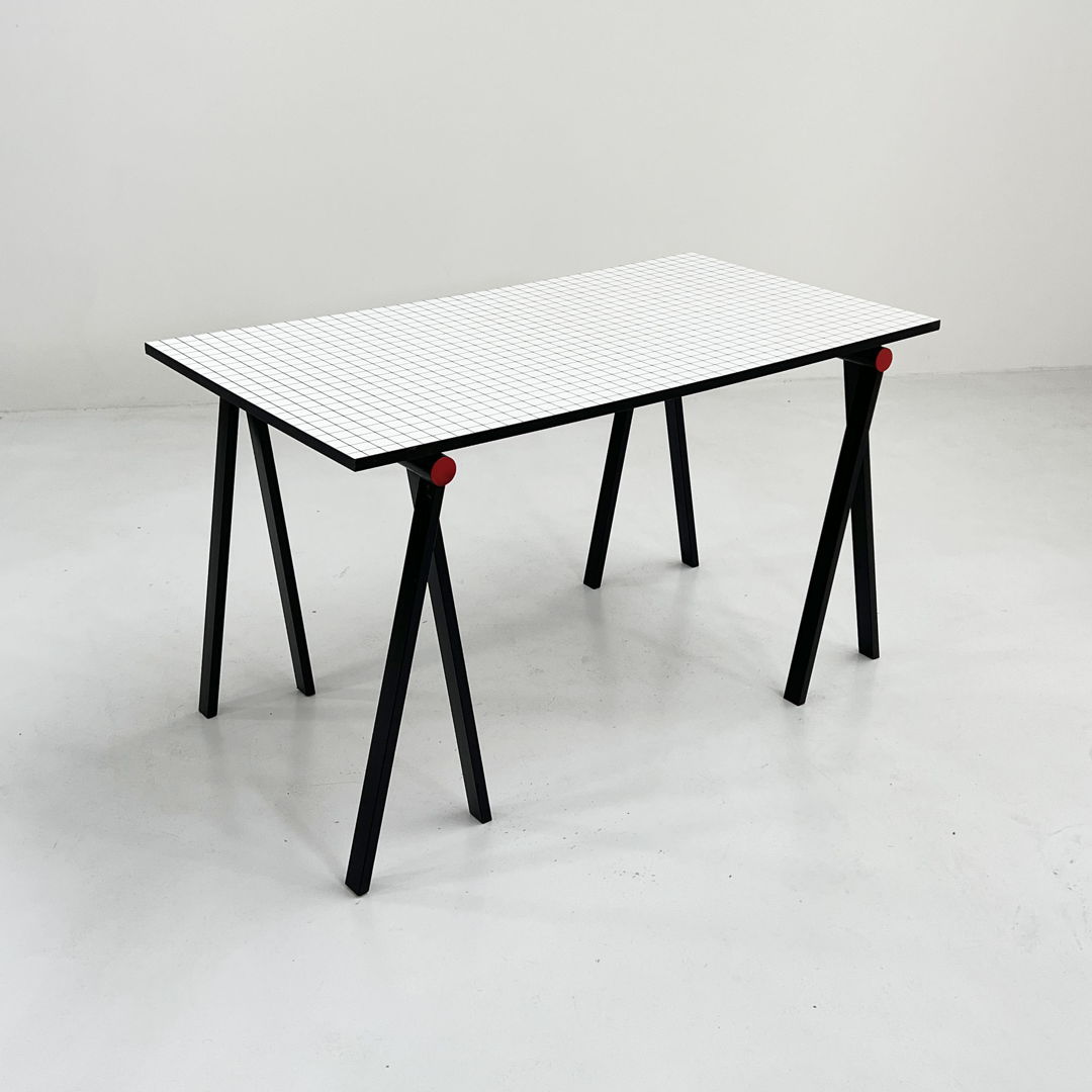 Trestle Desk by Rodney Kinsman for Bieffeplast, 1980s