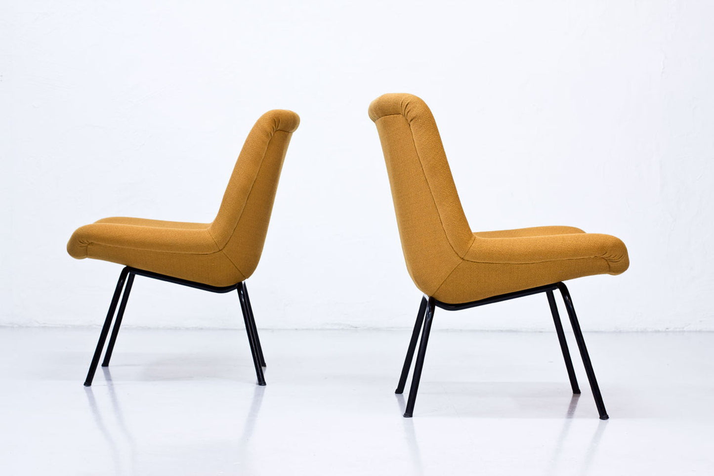 Finnish Lehti Easy Chairs by Carl Gustaf Hiort af Ornäs for Puunveisto - Oy, 1950s, Set of 2