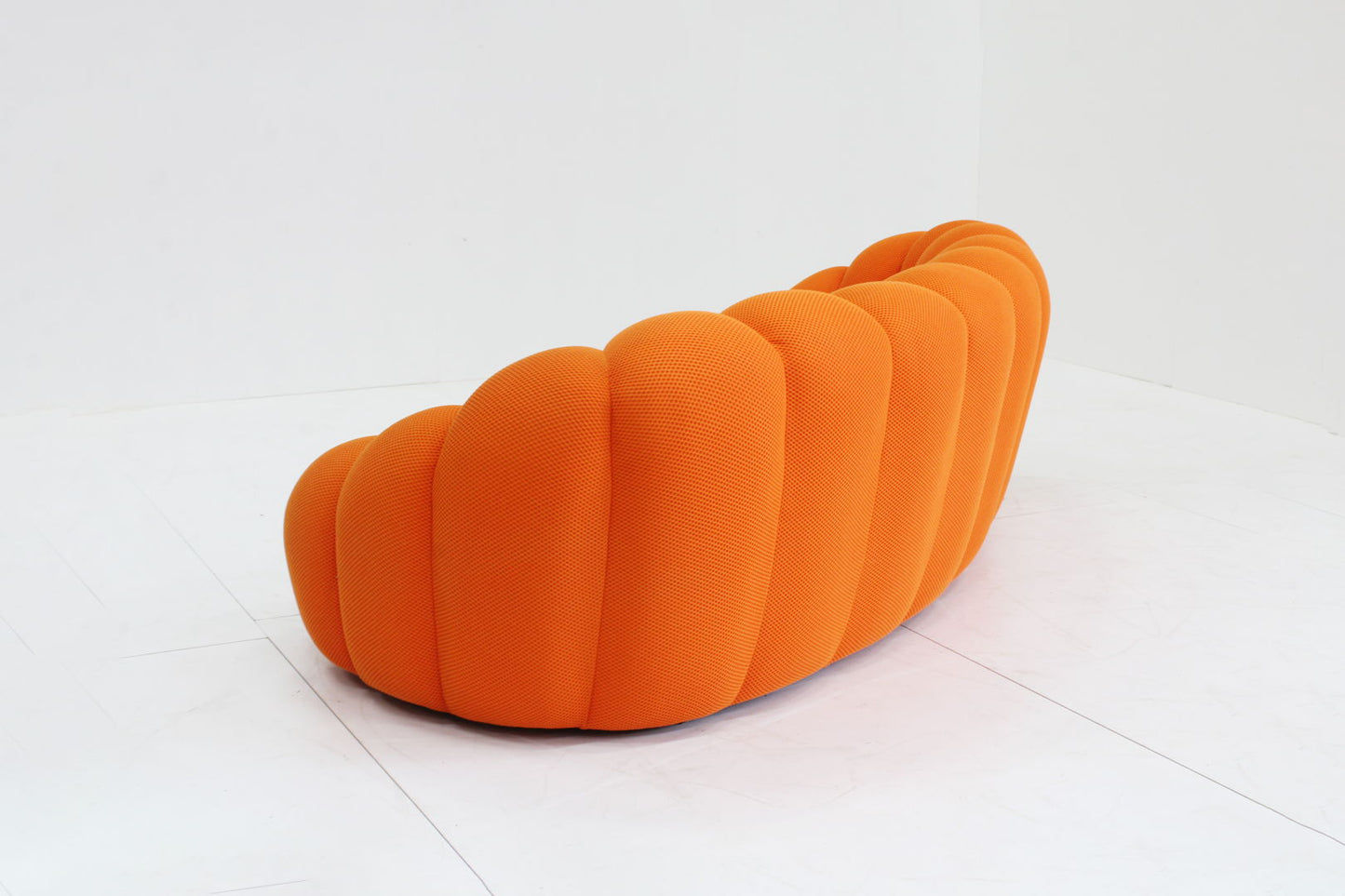 Roche Bobois curved bubble sofa orange