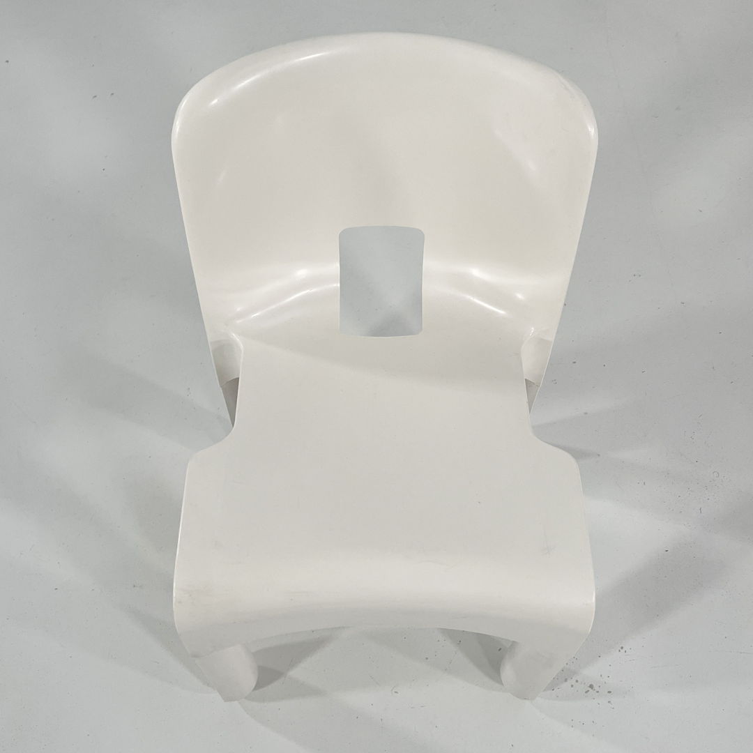 White Model 4867 Universale Chair by Joe Colombo for Kartell, 1970s