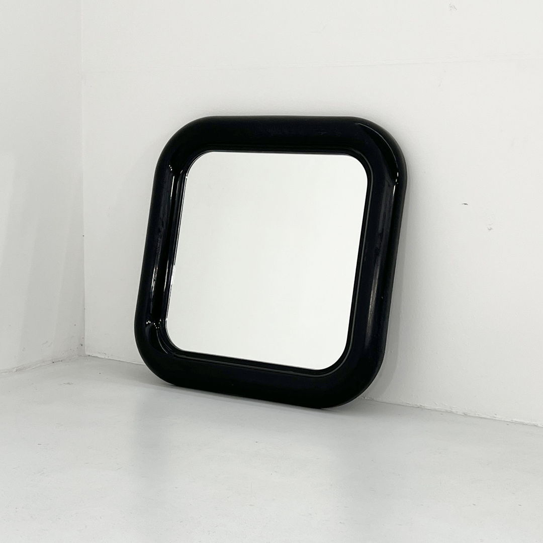 Black Delfo Mirror by Sergio Mazza for Artemide, 1960s