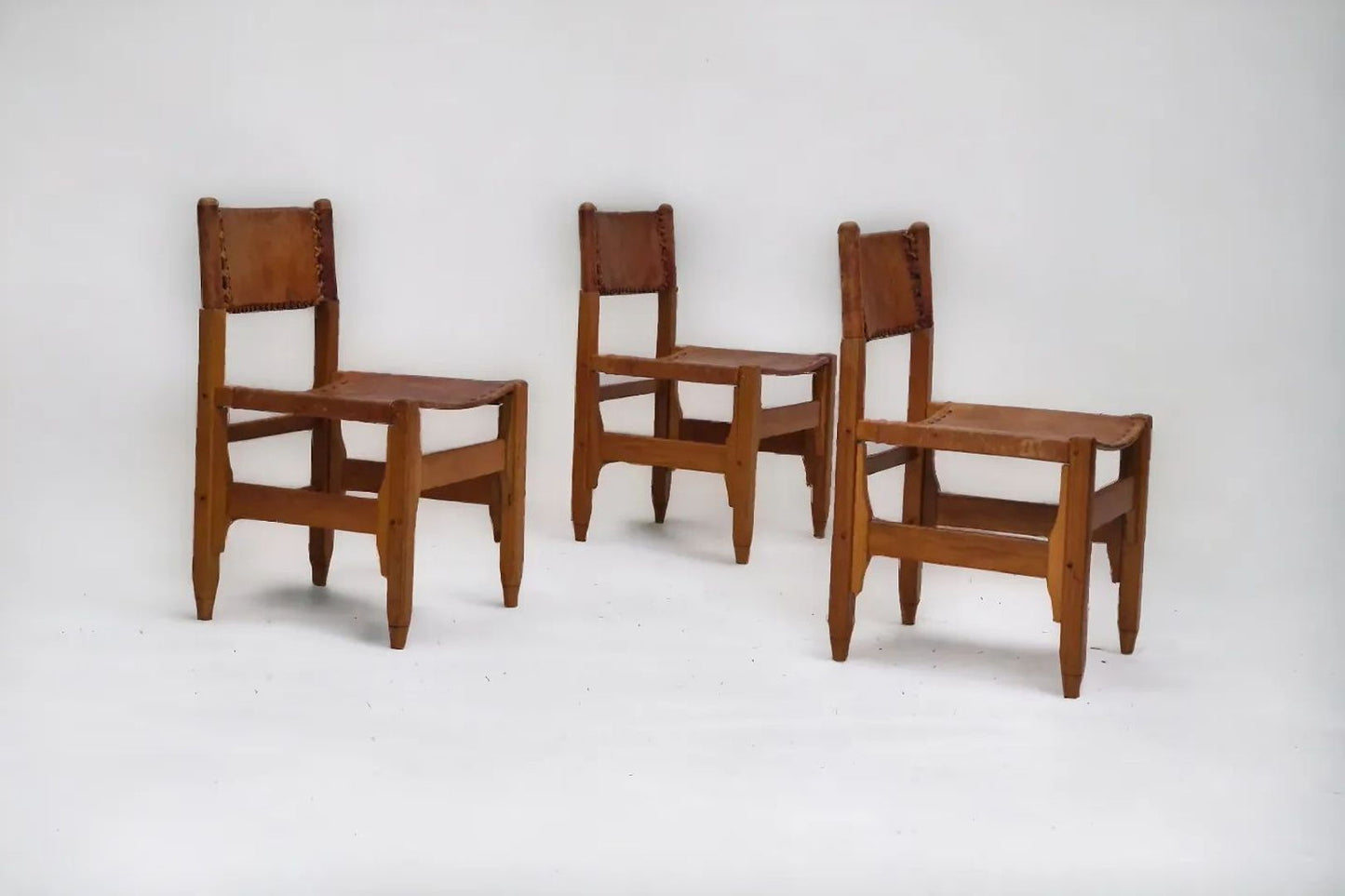 1960s, Werner Biermann design for Arte Sano, set of three chairs, original condition.