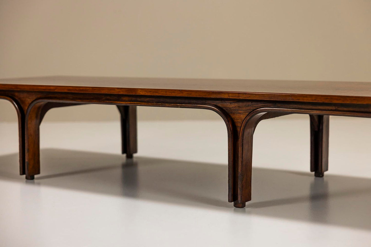 Coffee table in rosewood by Gianfranco Frattini for Bernini, Italy 1960s