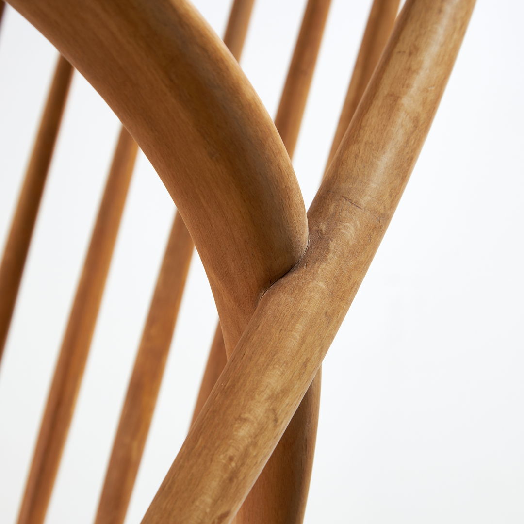 IW3 BEECH ROCKING CHAIR BY ILLUM WIKKELSØ FOR NIELS EILERSEN