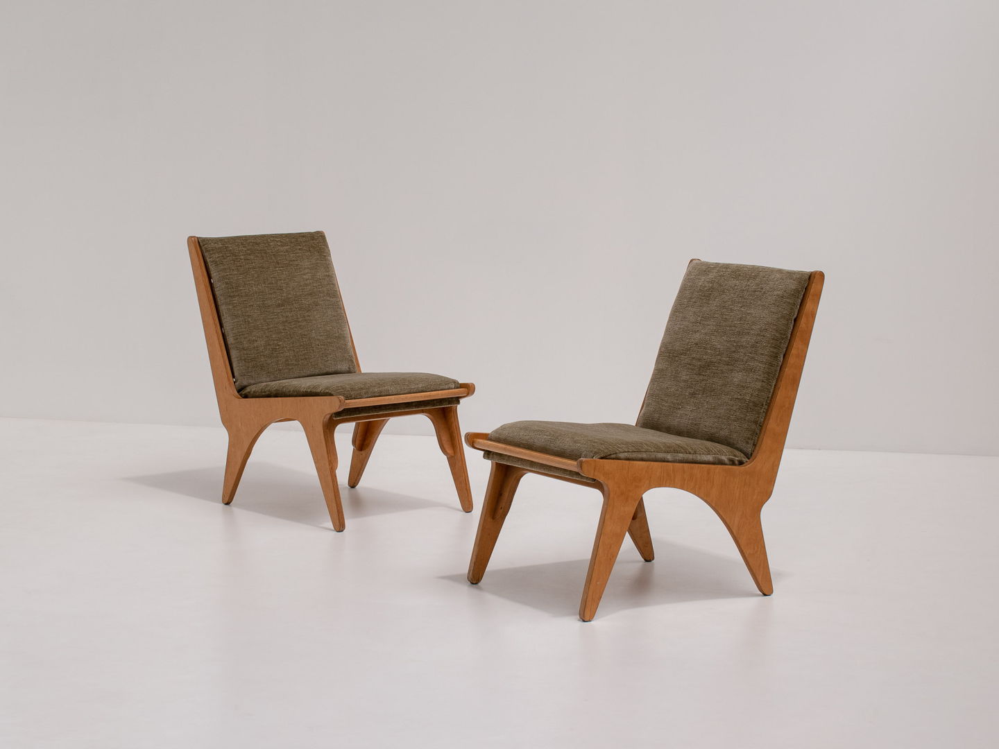 Pair of Dordrecht Chairs by Wim Van Gelderen for Spectrum, the Netherlands 1950s