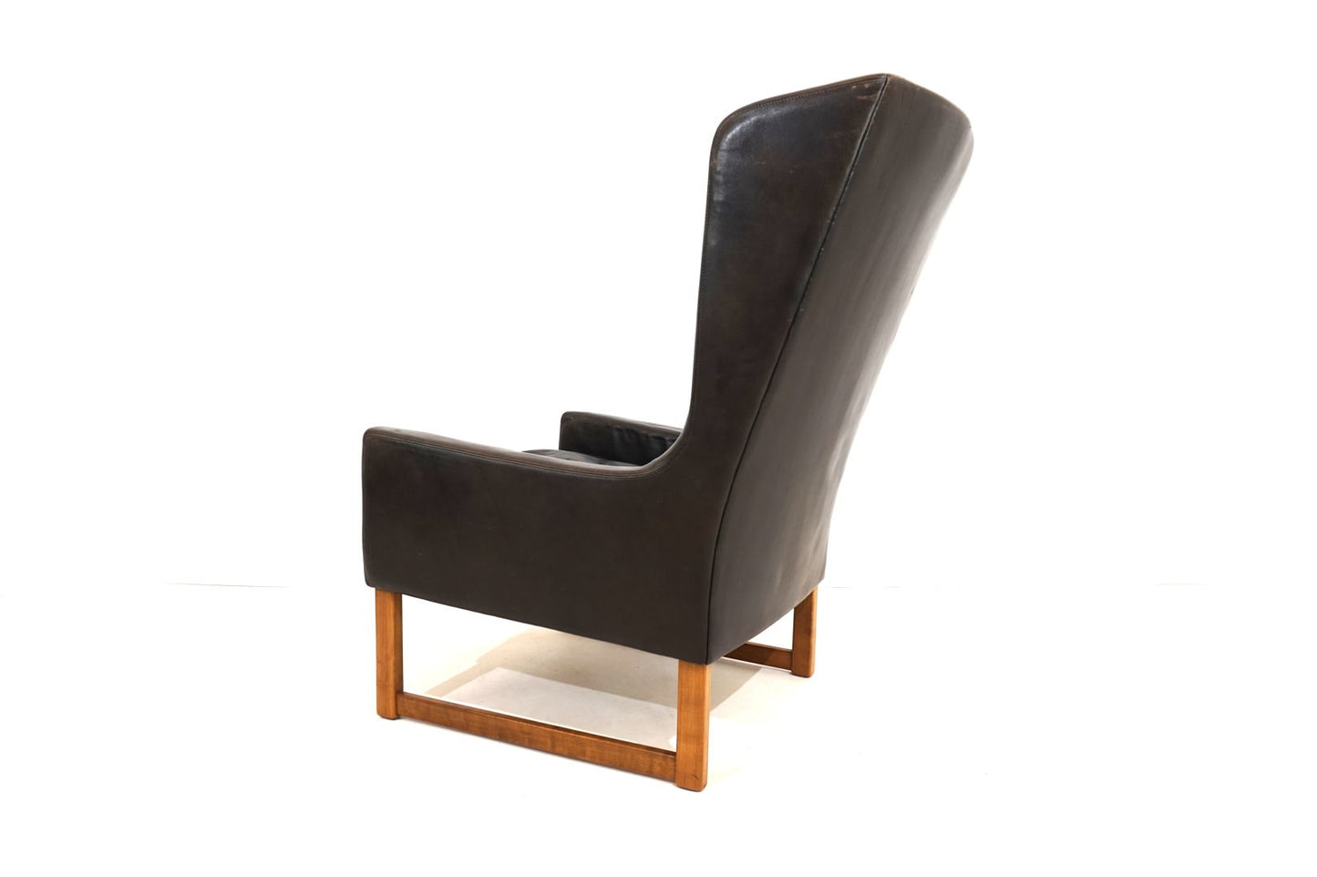 Kill International leather armchair with ottoman by Rudolf B. Glatzel