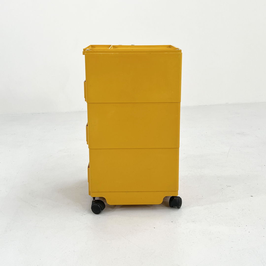Yellow Boby Trolley by Joe Colombo for Bieffeplast, 1960s