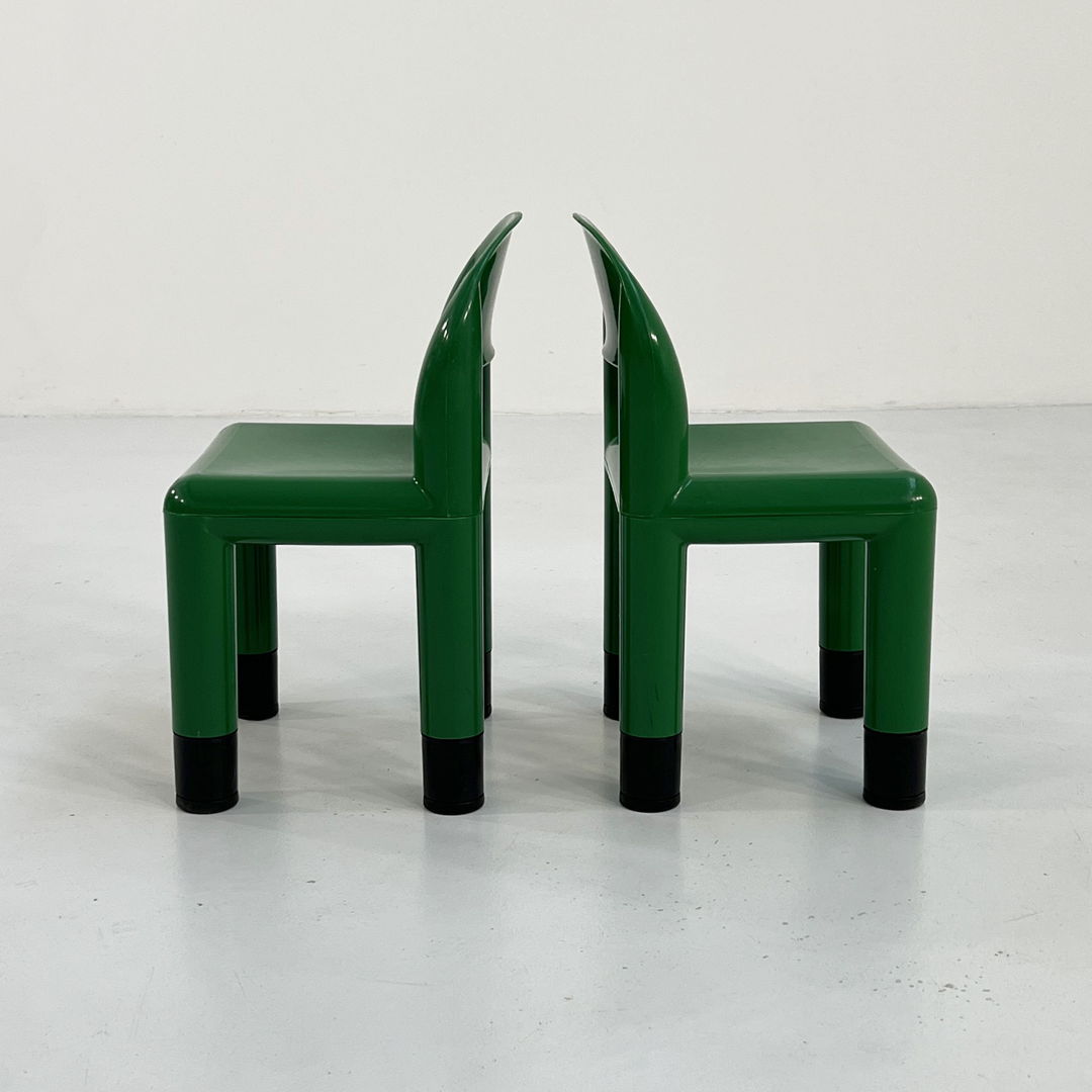 Pair of Green Kids Chair from Omsi Italy, 2000s