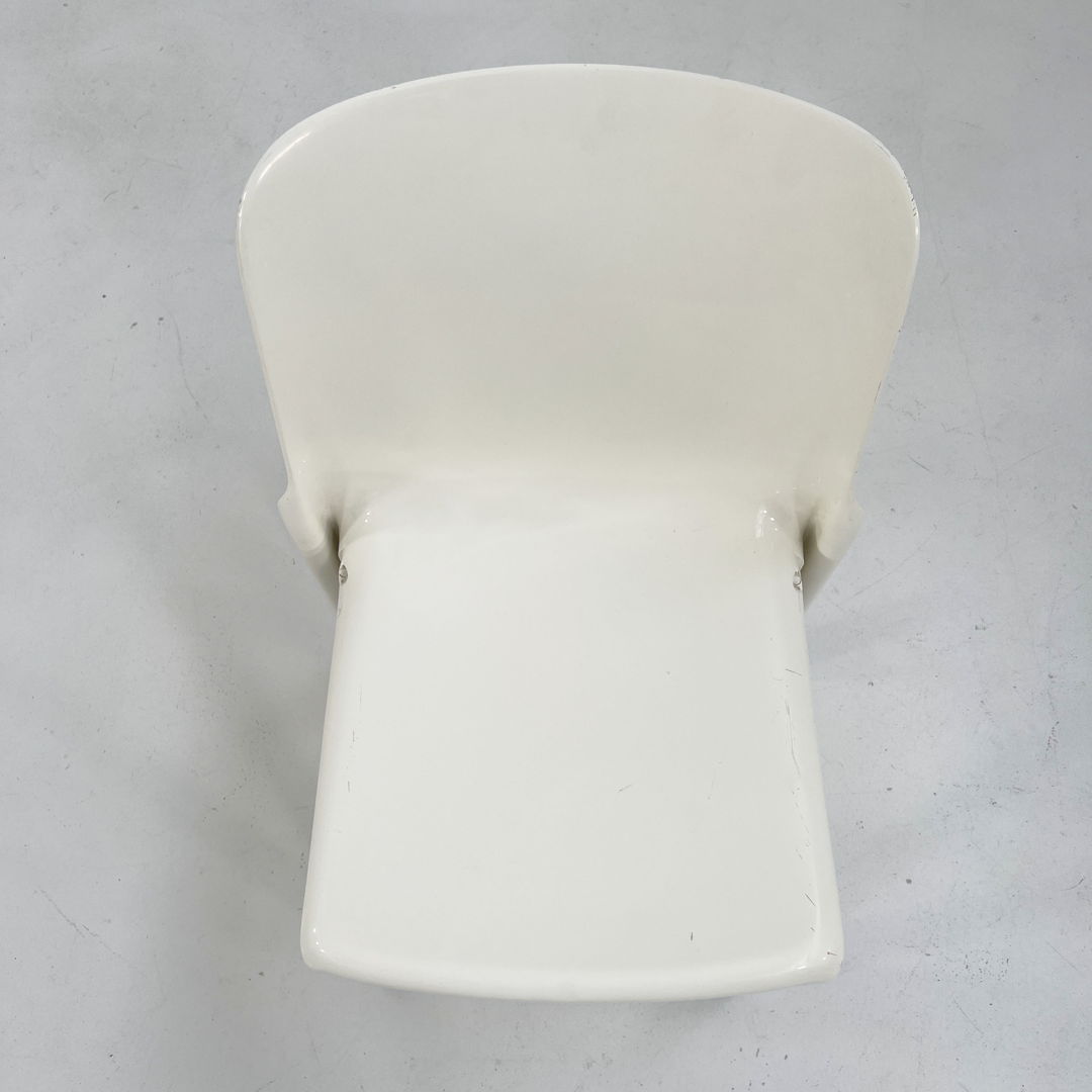 White Selene Chair by Vico Magistretti for Artemide, 1970s