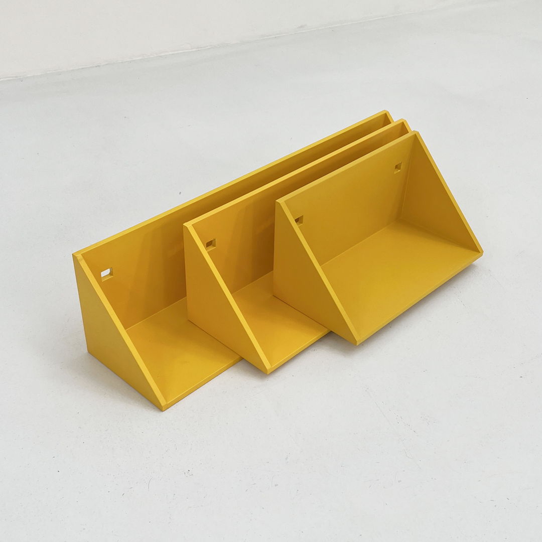 Set of 3 Wall Shelves Model 7716/17/18 by Anna Castelli for Kartell, 1970s