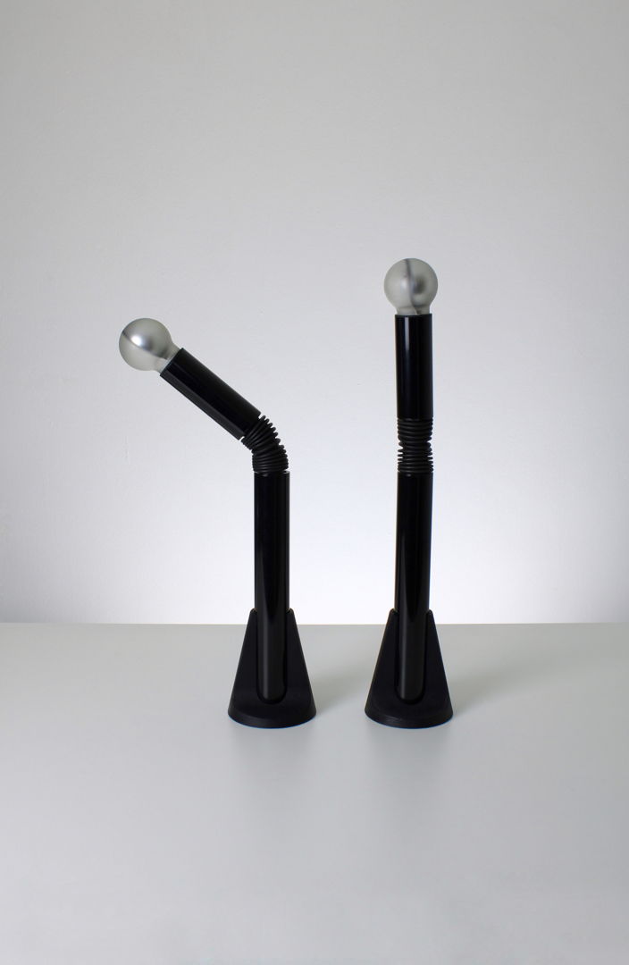 Pair of Periscopio desk lamps by Danilo & Corrado Aroldi for Stilnovo, 1968
