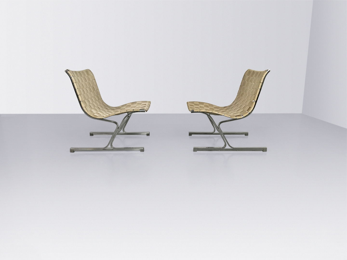 PLR1 Luar lounge chair by Ross Littell for ICF De Padova Italy 1960s, set of 2