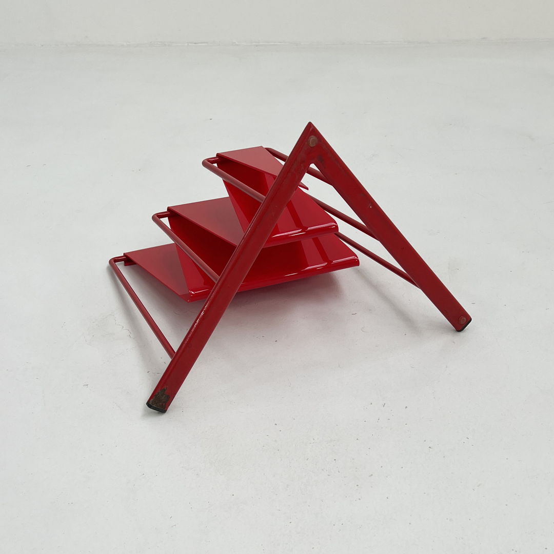 Red Magazine Rack by Markus Börgens for D-Tec, 1980s