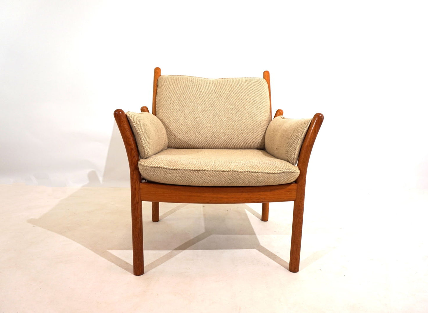 Silkeborg Genius teak armchair by Illum Wikkelso