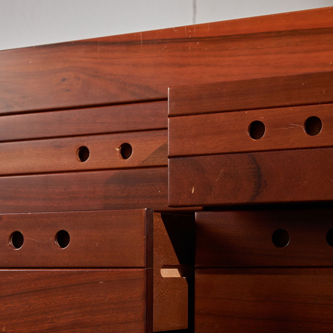 Six-drawer Walnut Sideboard