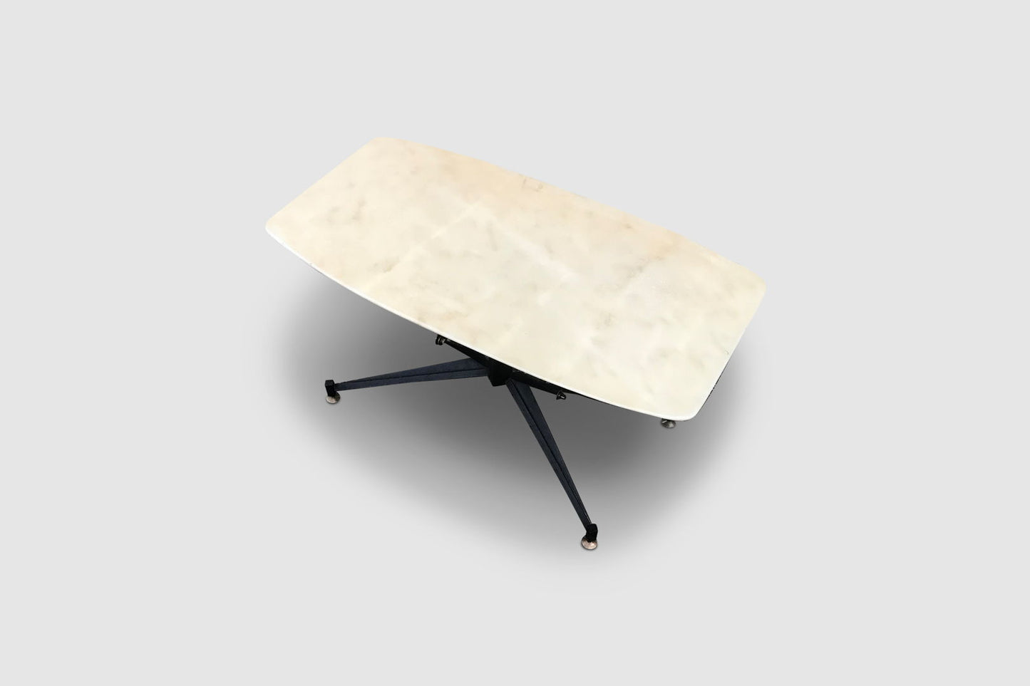 Metal and marble coffee table by Carlo Ratti Italy 1960s