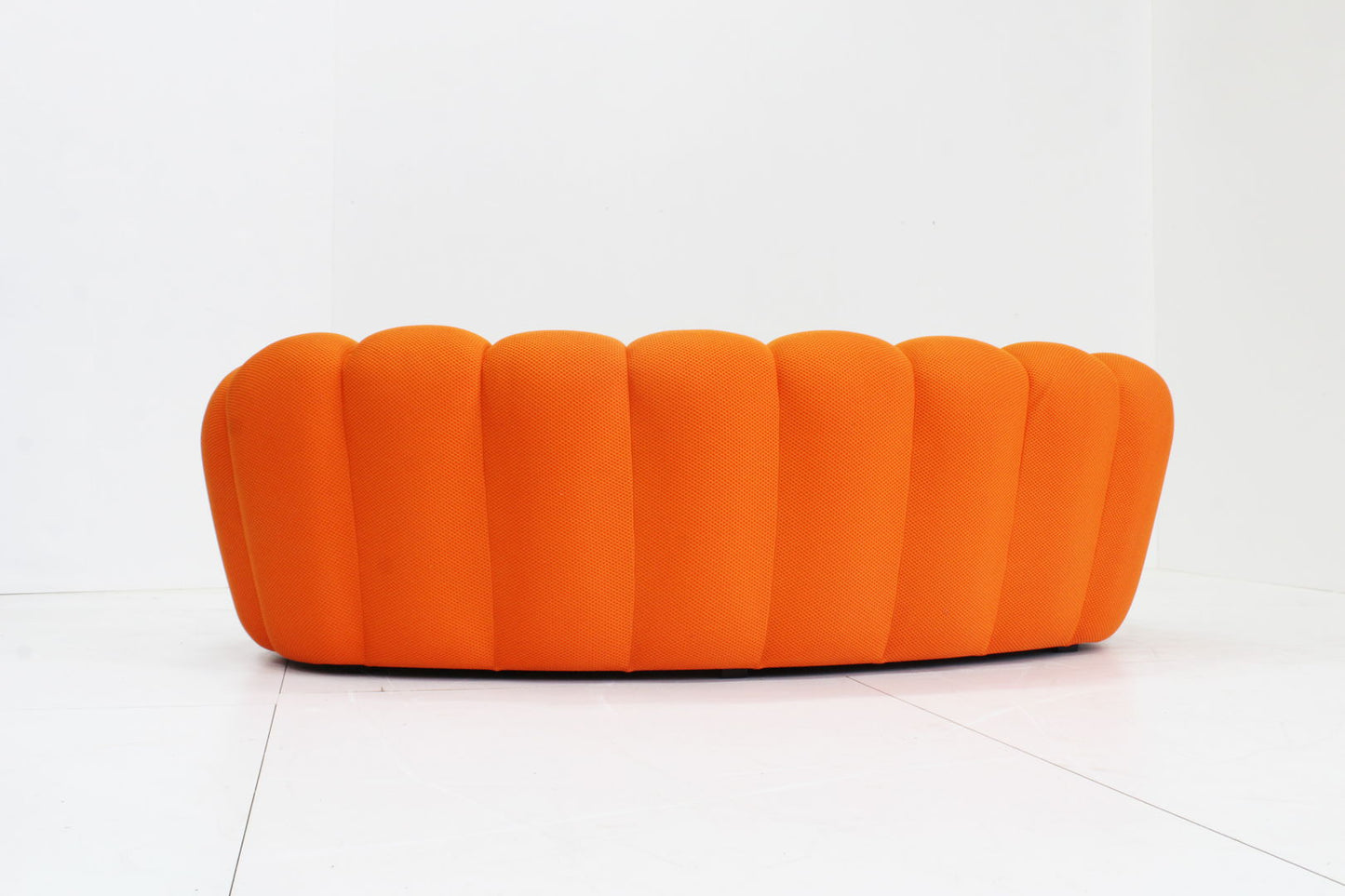 Roche Bobois curved bubble sofa orange