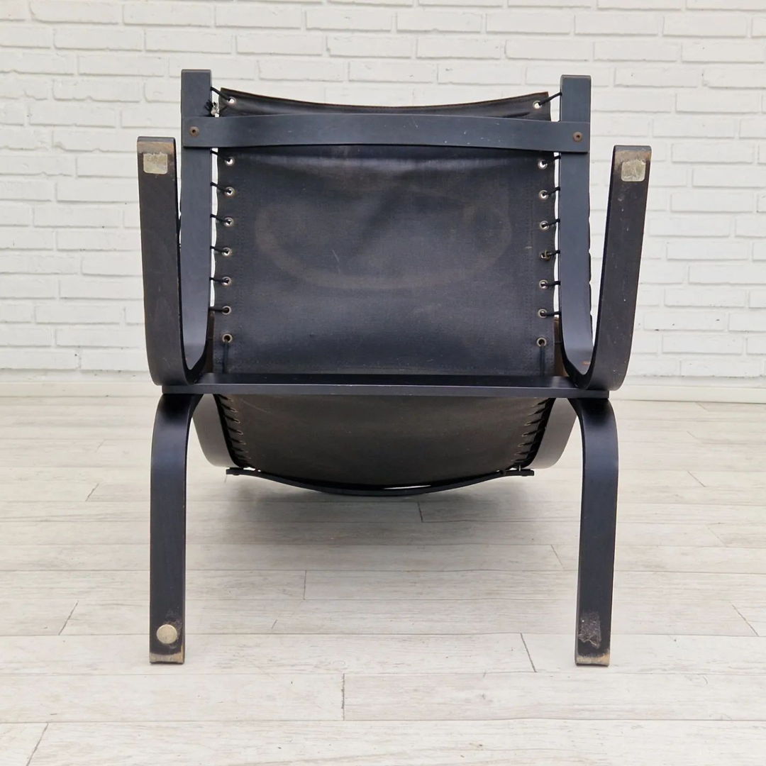 1960’s, Norwegian design, "Siesta" lounge chair by Ingmar Relling, leather, bentwood.