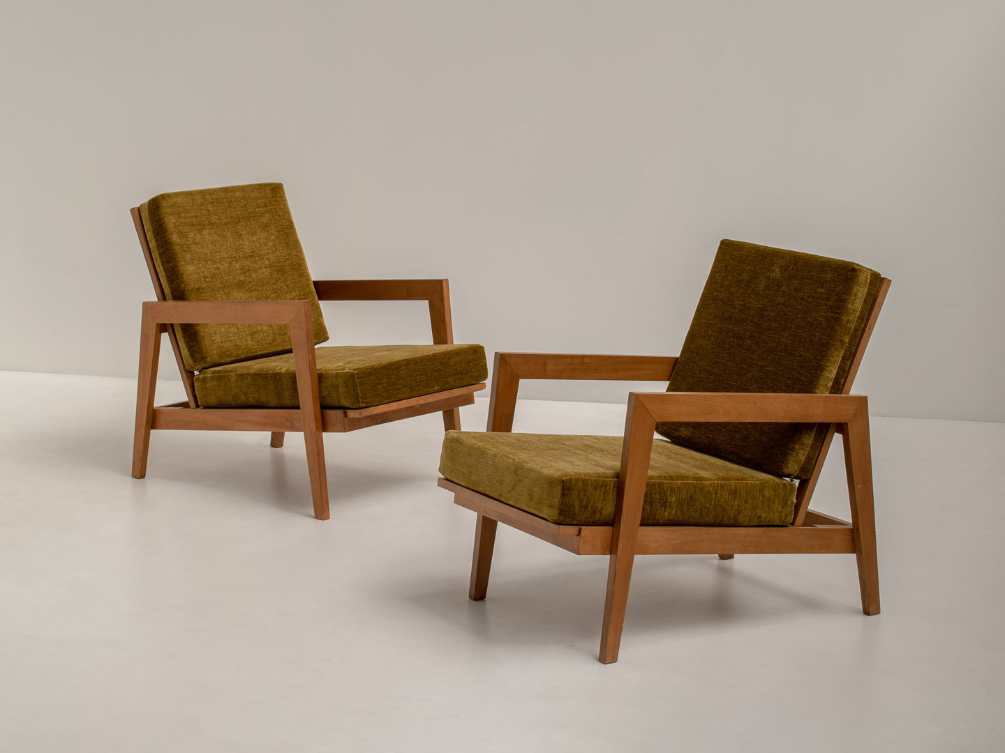 Pair of French Reconstruction Armchairs, France 1960s