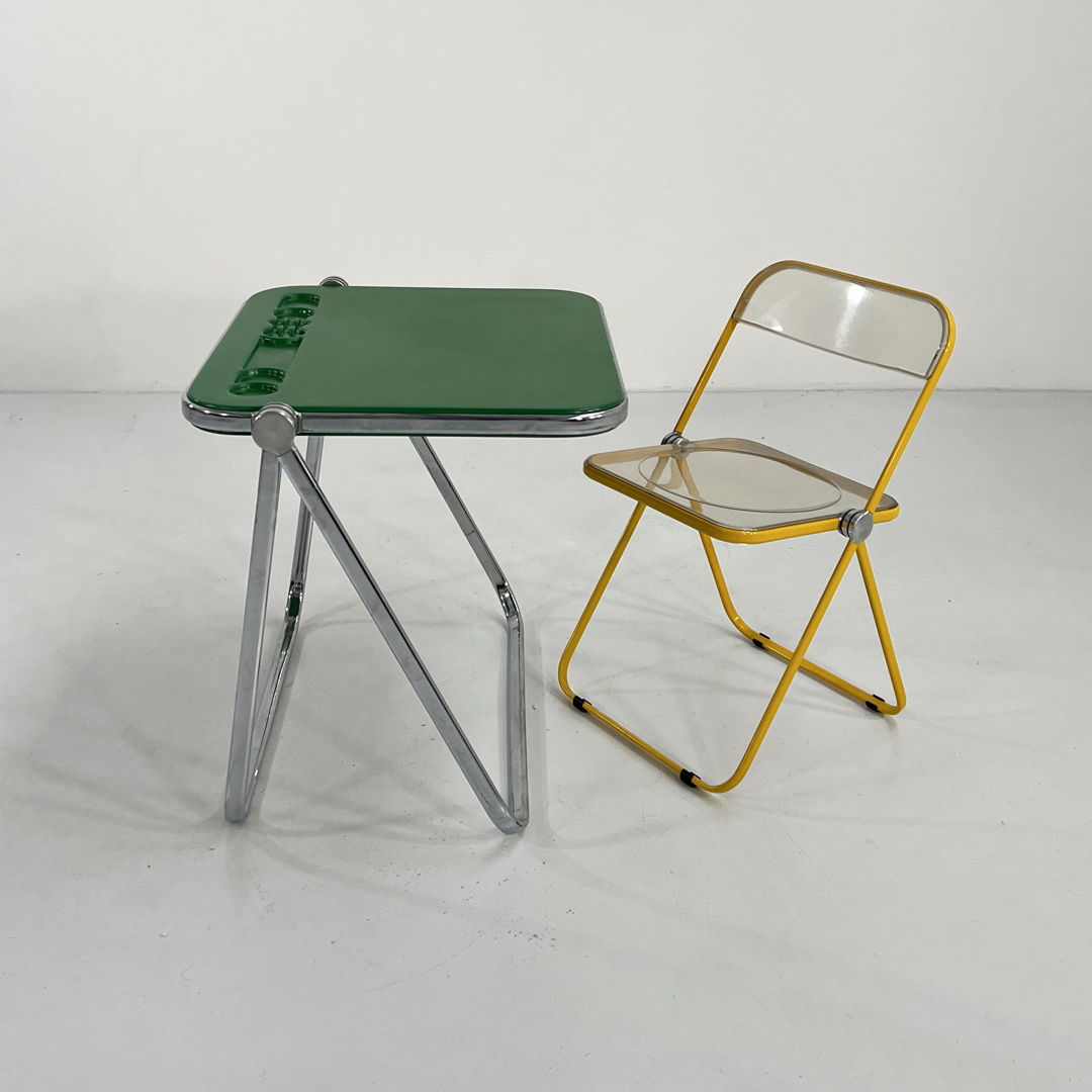 Green Platone Folding Desk by Giancarlo Piretti for Anonima Castelli, 1970s