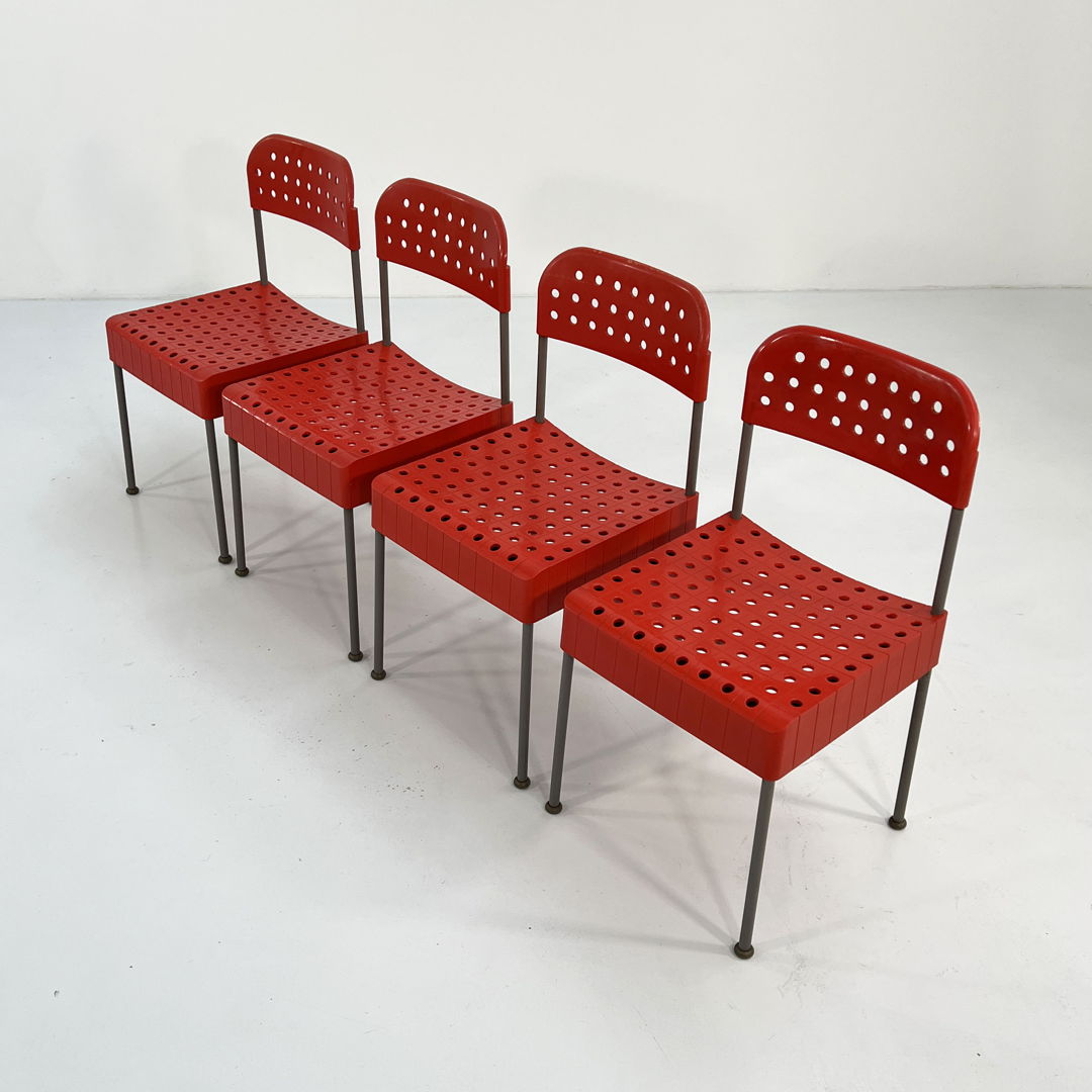 Red Box Chair by Enzo Mari for Anonima Castelli, 1970s
