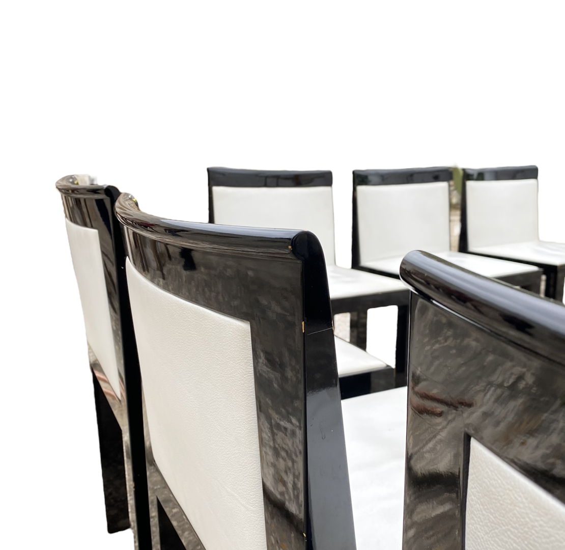 Aldo Rossi & Luca Meda Set of 6 "Teatro" Dining Chairs for Molteni