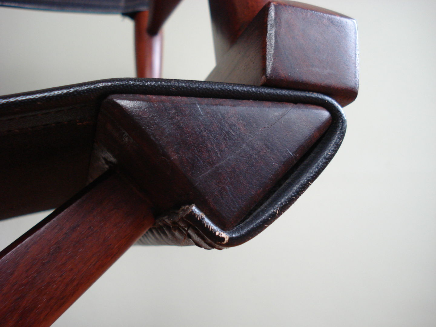 Safari leather folding chair from M. Hayat & Bros