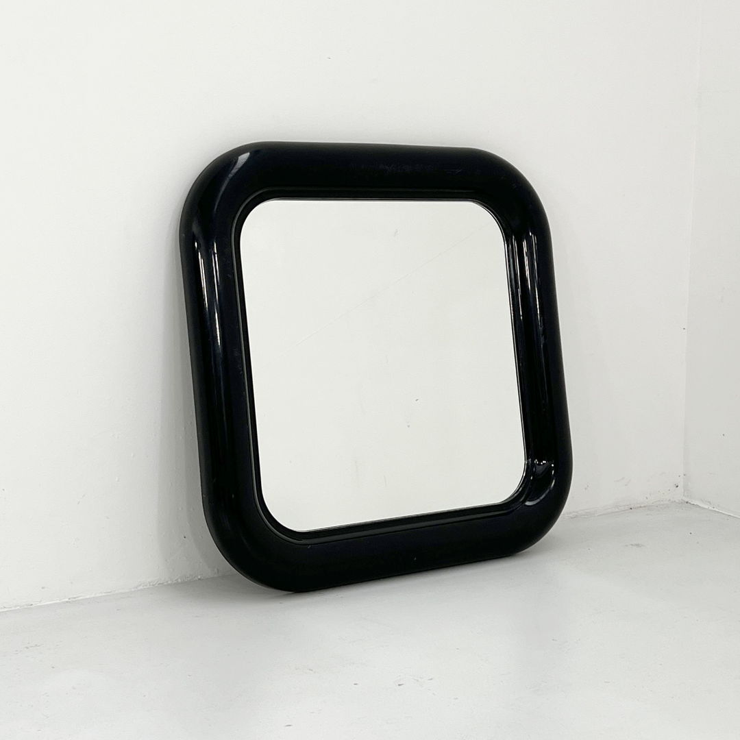 Black Delfo Mirror by Sergio Mazza for Artemide, 1960s