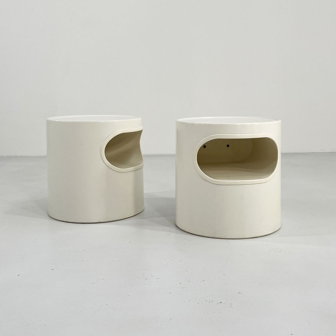 Pair of Giano Vano Side Tables by Emma Gismondi for Artemide, 1970s