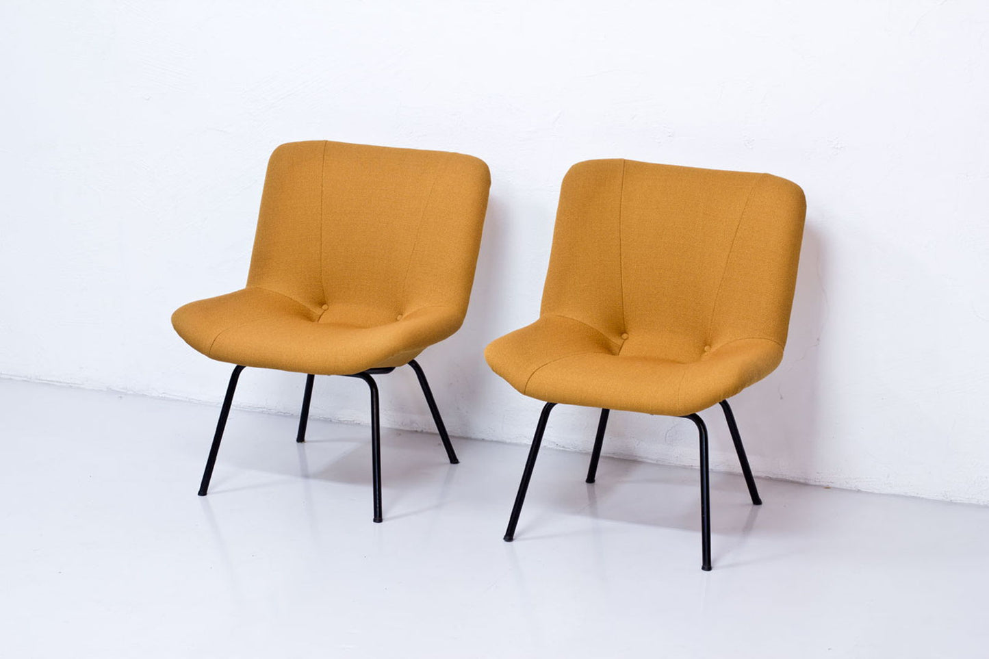 Finnish Lehti Easy Chairs by Carl Gustaf Hiort af Ornäs for Puunveisto - Oy, 1950s, Set of 2