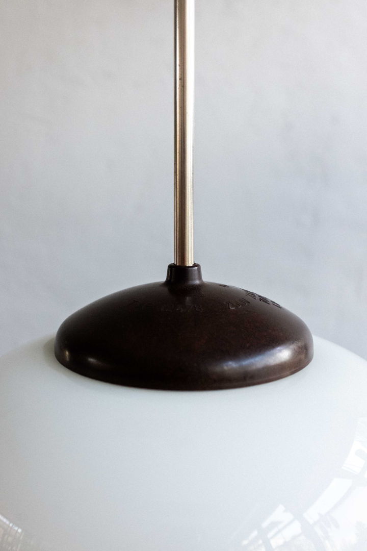 Vintage Czechoslovak Bakelite School Hanging Lamp, 1960s