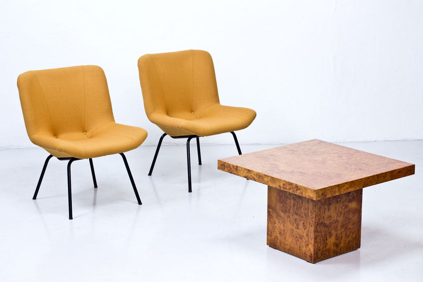 Finnish Lehti Easy Chairs by Carl Gustaf Hiort af Ornäs for Puunveisto - Oy, 1950s, Set of 2