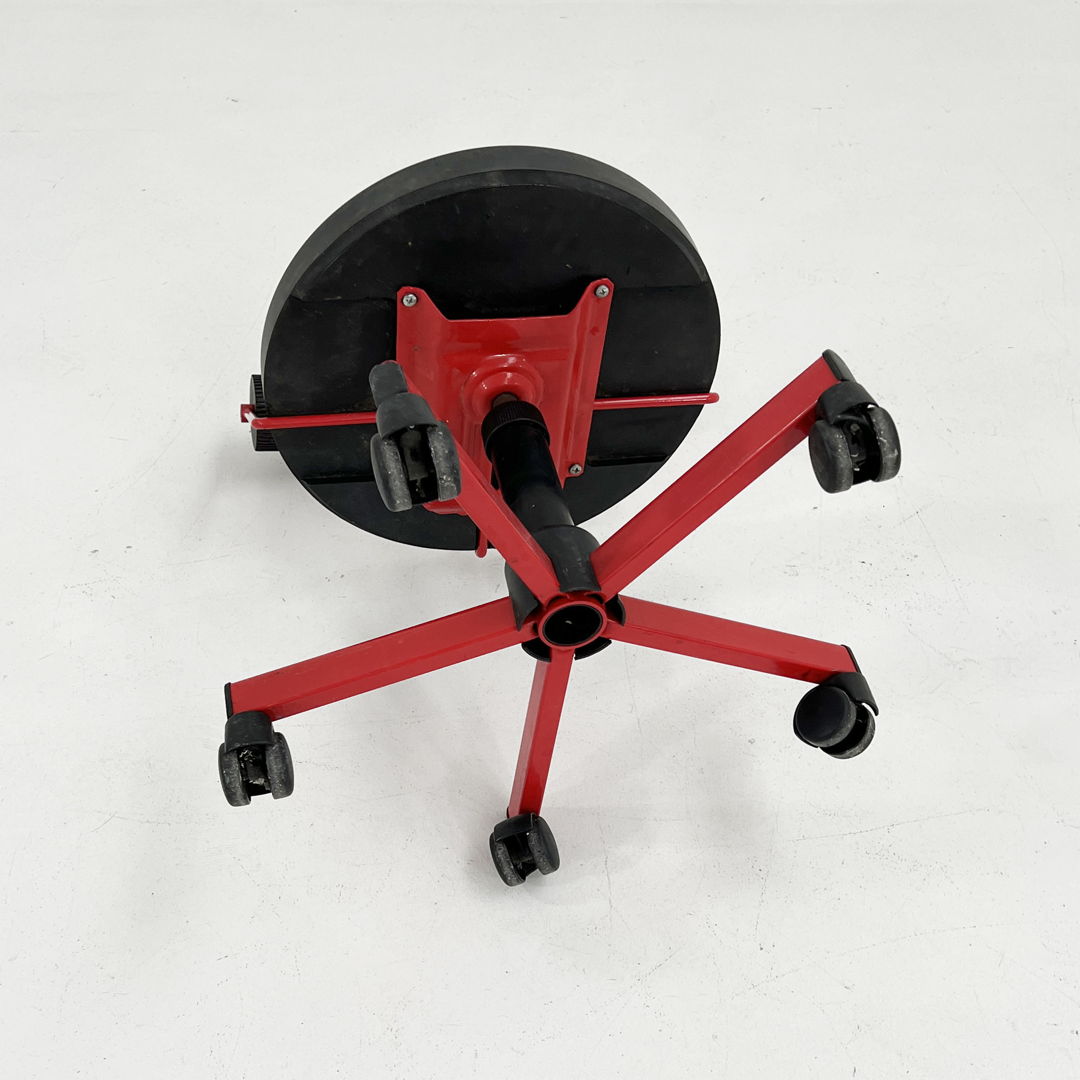 Adjustable Red Desk Chair from Bieffeplast, 1980s