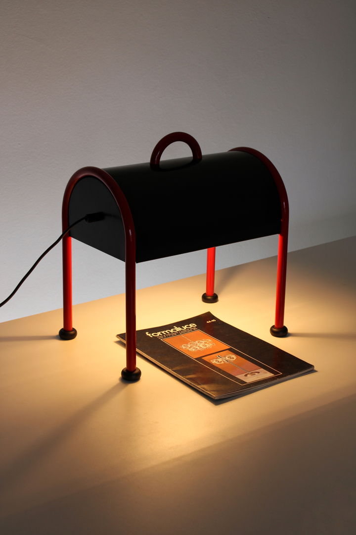 Valigia table lamp by Ettore Sottsass for Stilnovo, 1977