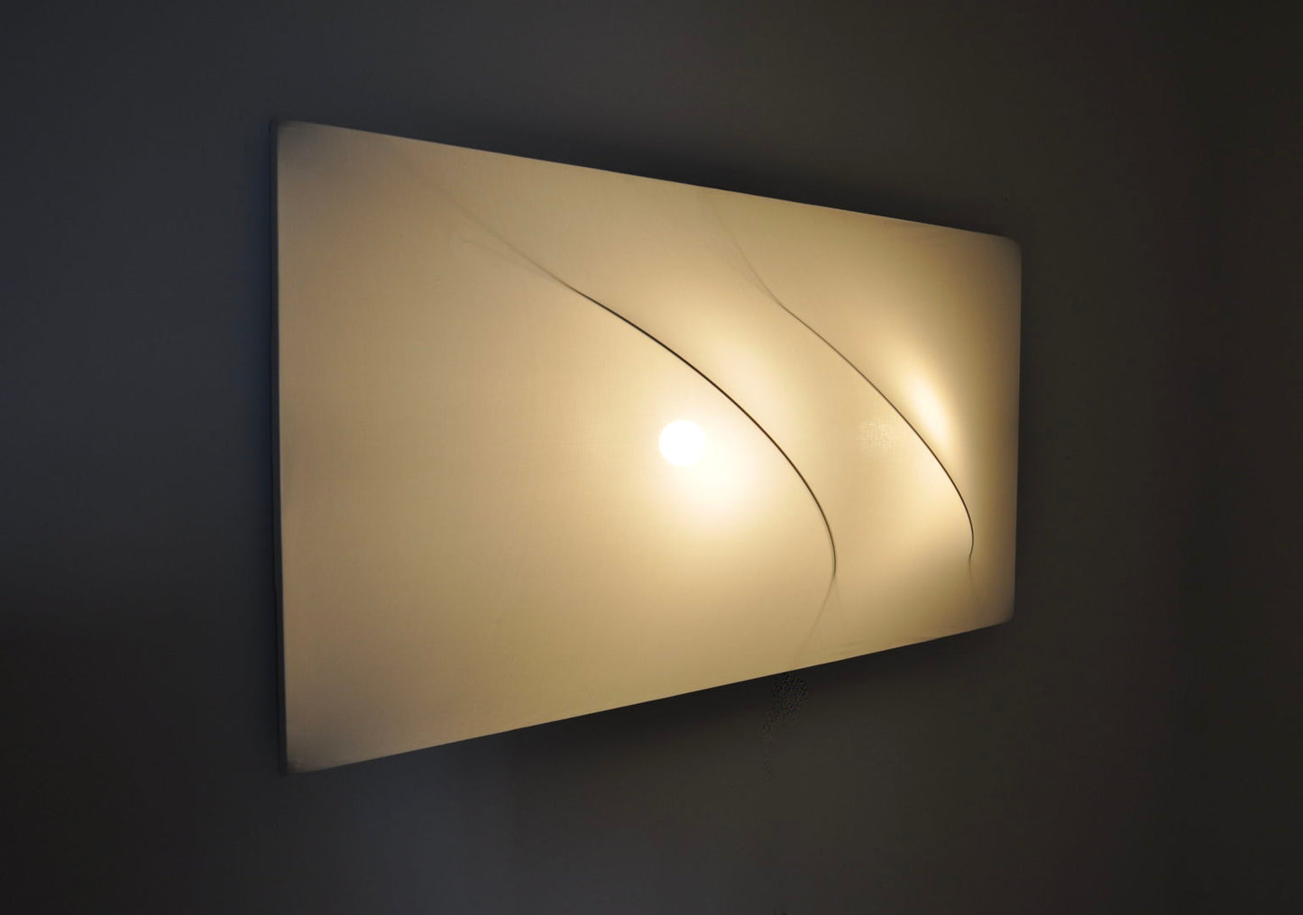 Large "Saori" wall lamp by Kazuhide Takahama for Sirrah, 1973