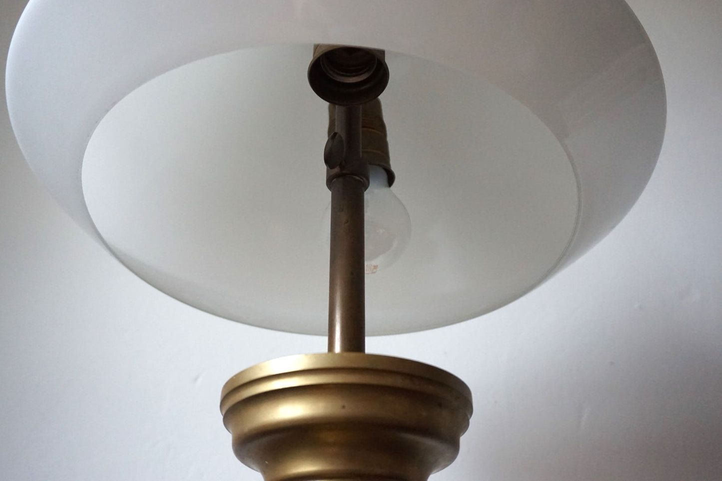 Art Nouveau Brass Empire Table Lamp