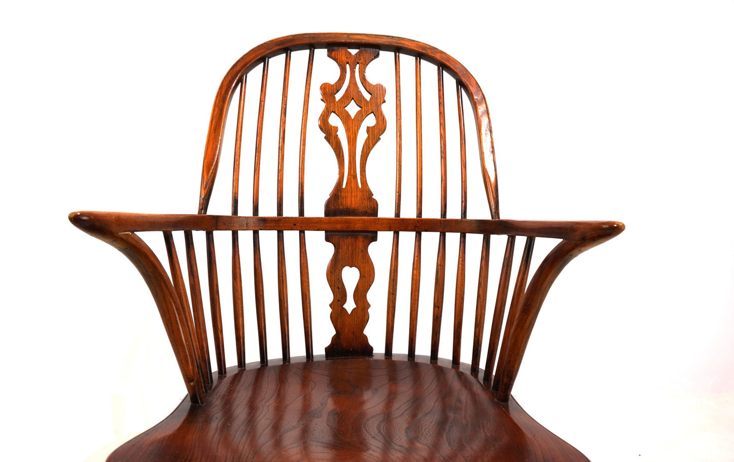 English Windsor chair with armrests