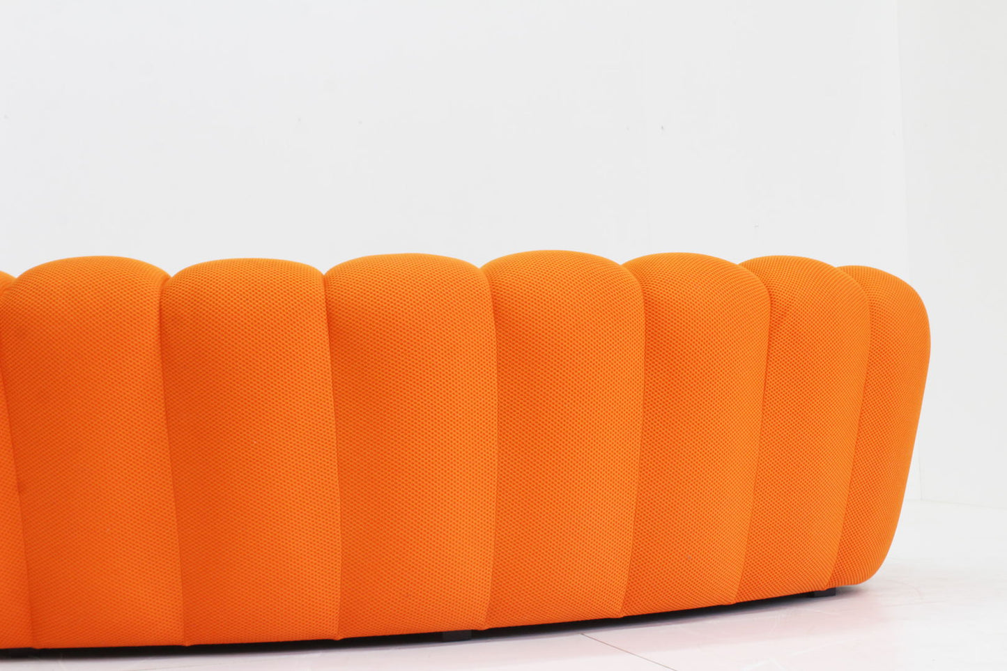 Roche Bobois curved bubble sofa orange